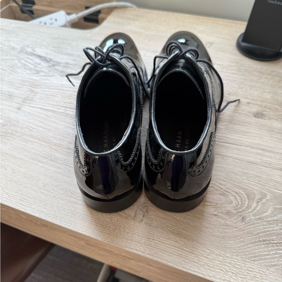 Cole Haan Plain Toe Oxford Black Patent Leather - Picture 4 of 7